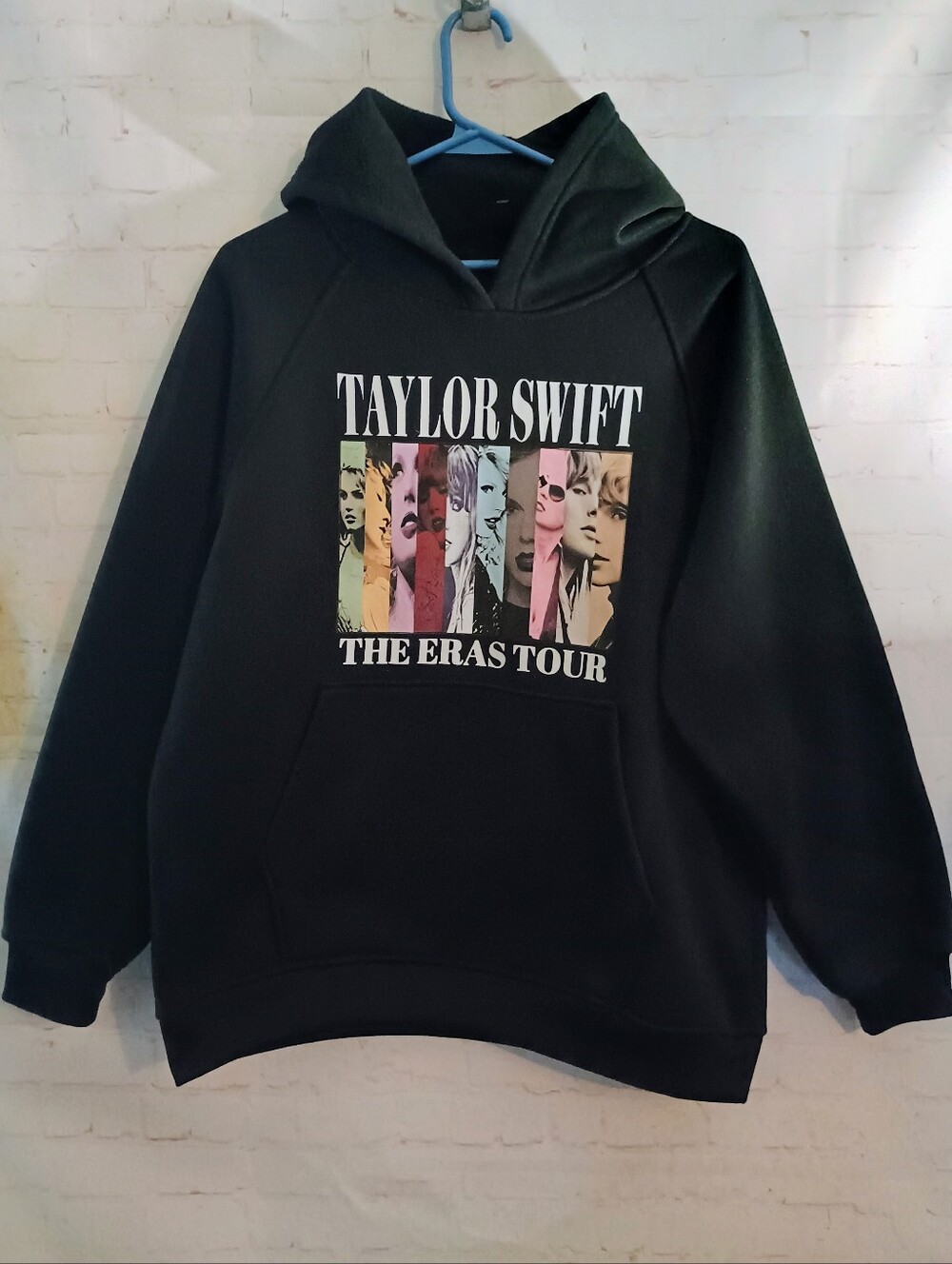 Taylor Swift The Eras Tour Black Hoodie  L